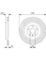 BOSCH 0 986 479 W54 Тормозной диск задний