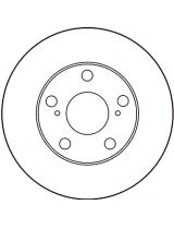 TRW DF1430 Тормозной диск передний