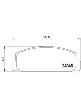 BREMBO P49036 Колодки дисковые задние с датчиком