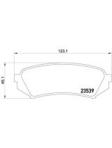 Textar 2353902 Колодки дисковые задние