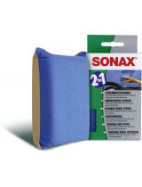 SONAX 417 100 Губка комбинир для ветрового стекла. Высушивает, препятствует запотеванию.