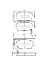 NIPPARTS J3602088 Колодки дисковые 4 шт