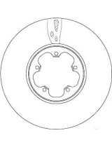 TRW DF6752S Тормозной диск передний