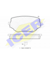 ICER 181319 Колодки дисковые