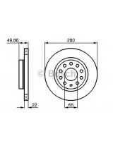 BOSCH 0 986 479 098 Тормозной диск передний