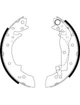 AP 03330 Колодки барабанные задние