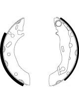 AP 07175 Колодки барабанные задние