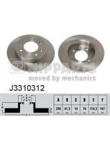 NIPPARTS J3310312 Тормозной диск задний
