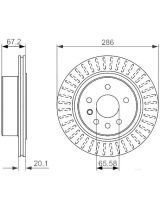 BOSCH 0 986 479 394 Тормозной диск задний
