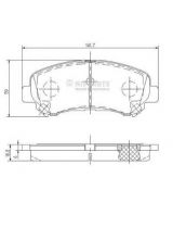 NIPPARTS J3601096 Колодки дисковые