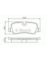 BOSCH 0 986 494 148 Колодки дисковые задние