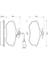 BOSCH 0 986 466 693 Колодки дисковые передние