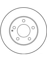 TRW DF2704 Тормозной диск передний