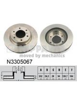 NIPPARTS N3305067 Тормозной диск