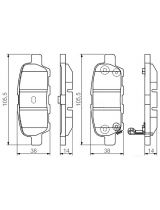 BOSCH 0 986 495 089 Колодки дисковые задние