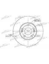 Patron PBD1036 Тормозной диск передний