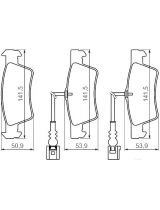 BOSCH 0 986 494 219 Колодки дисковые задние
