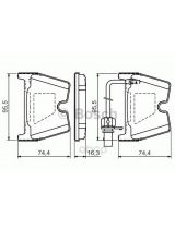 BOSCH 0 986 494 216 Колодки дисковые