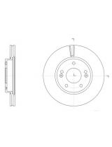 REMSA 61507.10 Тормозной диск передний