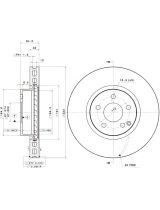 BREMBO 09.A621.11 Тормозной диск передний