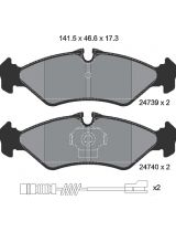 Textar 2473901 Колодки дисковые задние