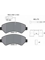Textar 2446701 Колодки дисковые передние
