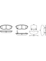 REMSA 122801 Колодки дисковые