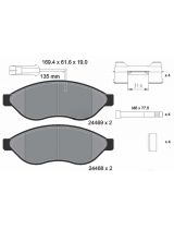 Textar 2446902 Колодки дисковые