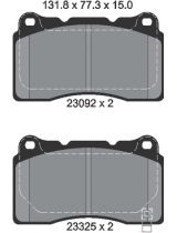 Textar 2309204 Колодки дисковые