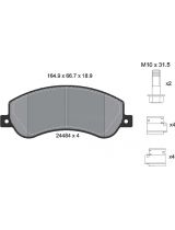 Textar 2448404 Колодки дисковые