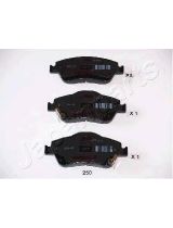 Japanparts PA-250AF Колодки дисковые передние