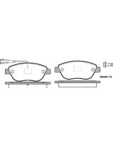 REMSA 085911 Колодки дисковые