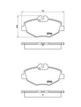 BREMBO P50049 Колодки дисковые передние с датчиком