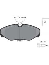 Textar 2309902 Колодки дисковые передние