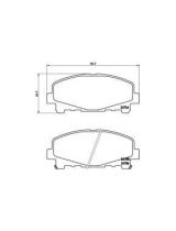 BREMBO P28043 Колодки дисковые