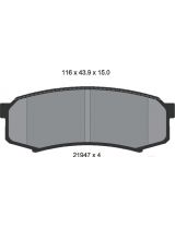 Textar 2194701 Колодки дисковые задние