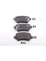 Japanparts PP-K12AF Колодки дисковые задние