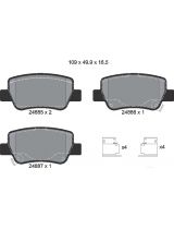 Textar 2488501 Колодки дисковые задние