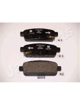 Japanparts PP-W05AF Колодки дисковые задние