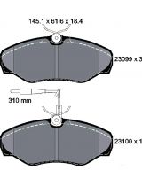 Textar 2309903 Колодки дисковые передние