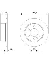 BOSCH 0 986 479 295 Тормозной диск задний