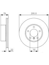 BOSCH 0 986 479 R72 Тормозной диск передний