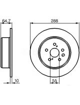 BOSCH 0 986 479 243 Тормозной диск задний