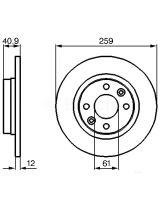 BOSCH 0 986 479 164 Тормозной диск