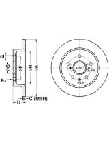 ATE 24.0109-0167.1 Тормозной диск задний