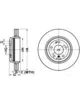 ATE 24.0122-0209.1 Тормозной диск задний