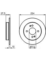 BOSCH 0 986 479 256 Тормозной диск задний