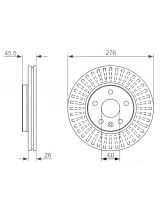BOSCH 0 986 479 643 Тормозной диск