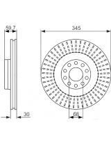 BOSCH 0 986 479 589 Тормозной диск передний