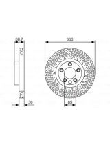 BOSCH 0 986 479 B13 Тормозной диск передний